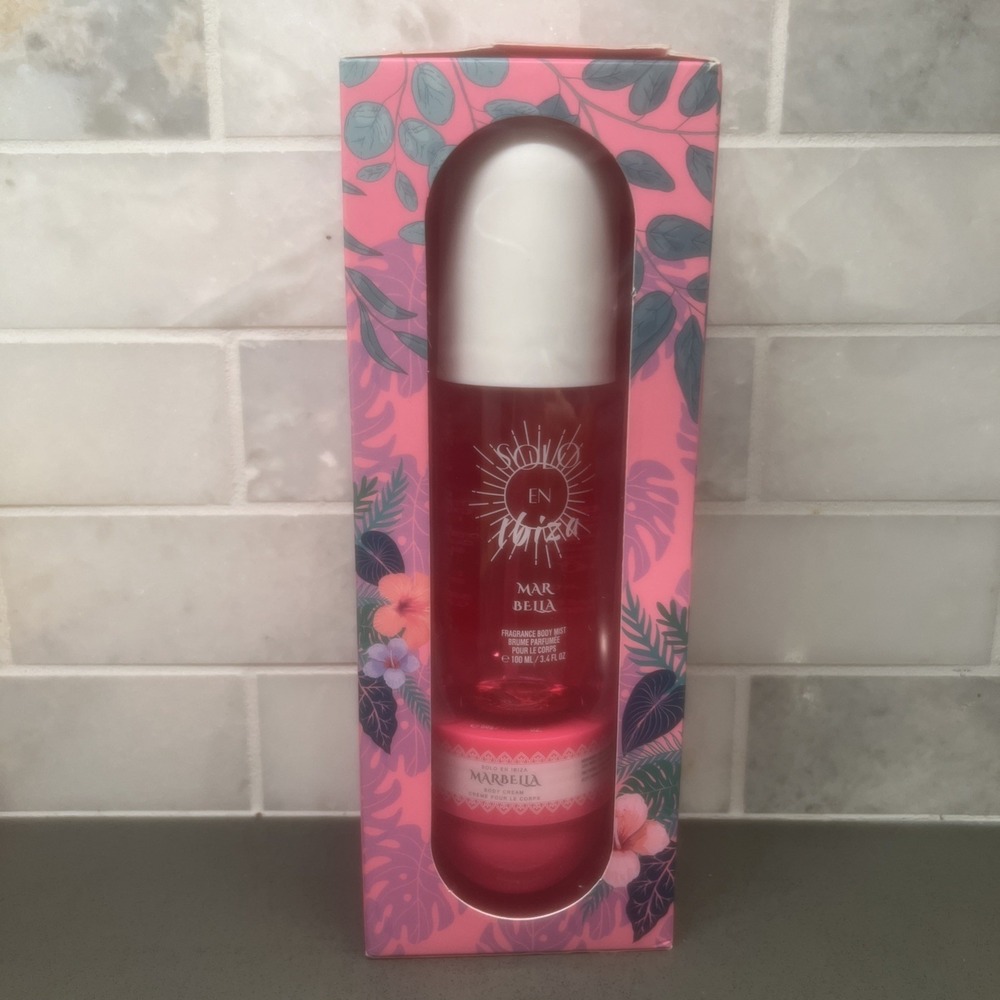NEW-Solo En Ibiza Mar Bella Fragrance 100 ML  & Body Cream 50 ML Gift Set